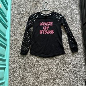 Black and pink long sleeve shirt